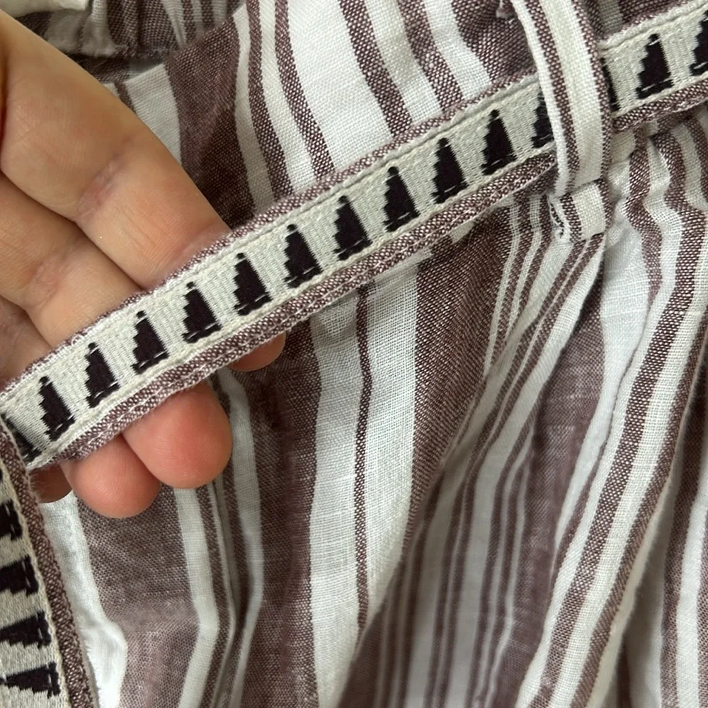 LemLem X H&M Striped 100% Linen Pants Size Small